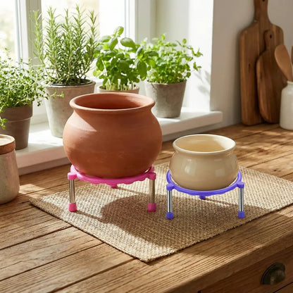 Stainless steel matka stand - home & kitchen