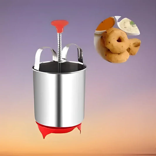 Stainless steel medu vada maker with stand