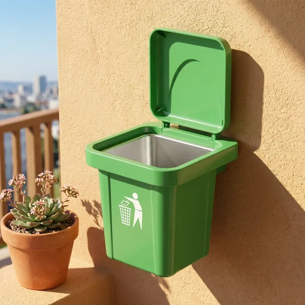 Stainless steel mini dustbin & ashtray