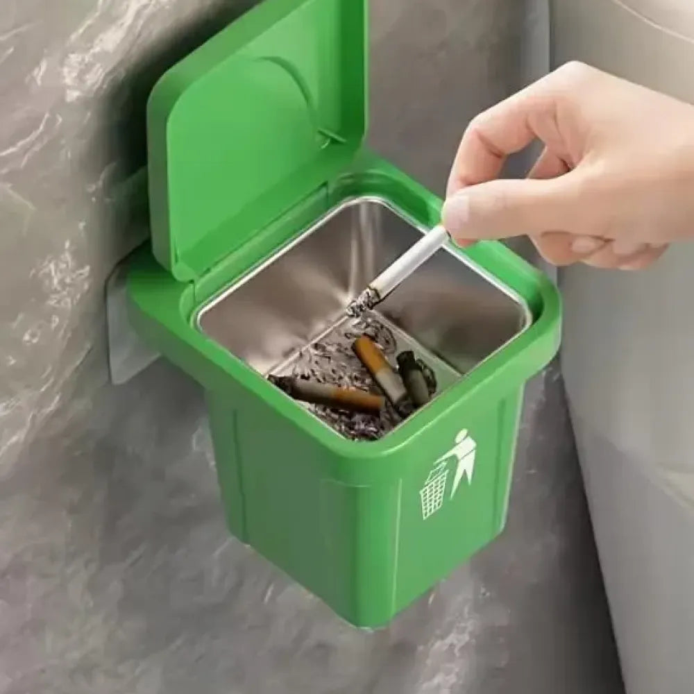 Stainless steel mini dustbin & ashtray
