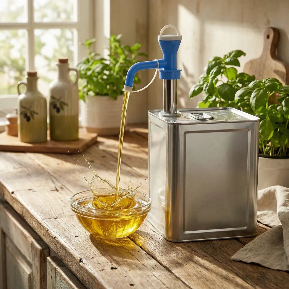 Stainless steel multi-use oil pump - kitchen tool