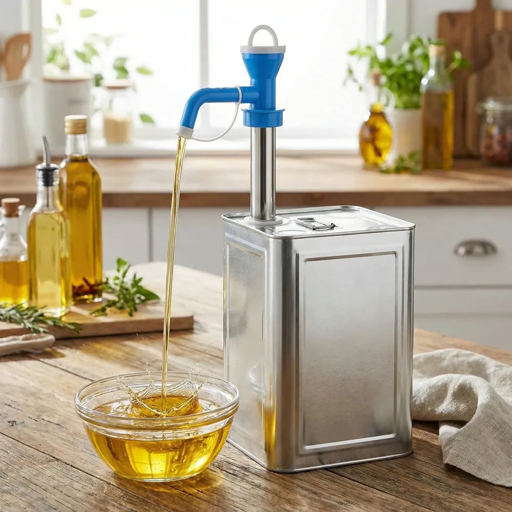 Stainless steel multi-use oil pump - kitchen tool