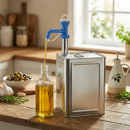 Stainless steel multi-use oil pump - kitchen tool