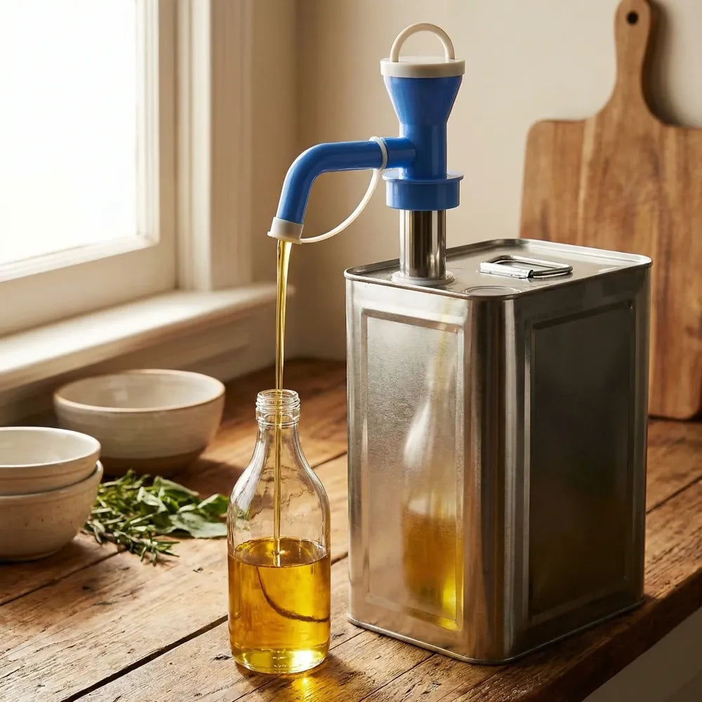 Stainless steel multi-use oil pump - kitchen tool