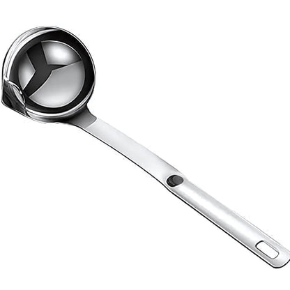Stainless steel oil soup separator spoon (pack of 1 / 2)