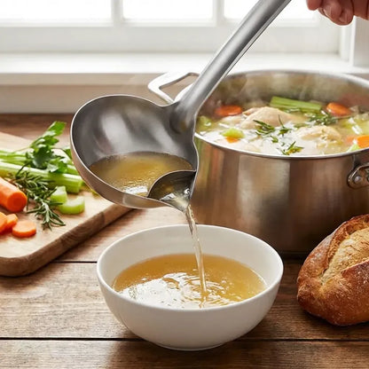 Stainless steel oil soup separator spoon (pack of 1 / 2)