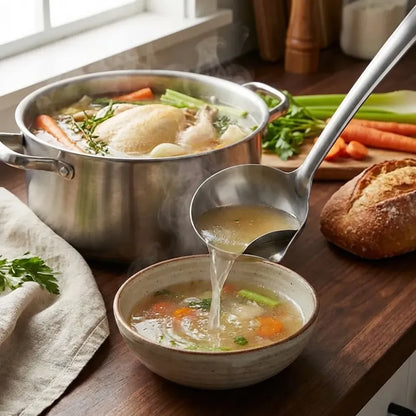 Stainless steel oil soup separator spoon (pack of 1 / 2)