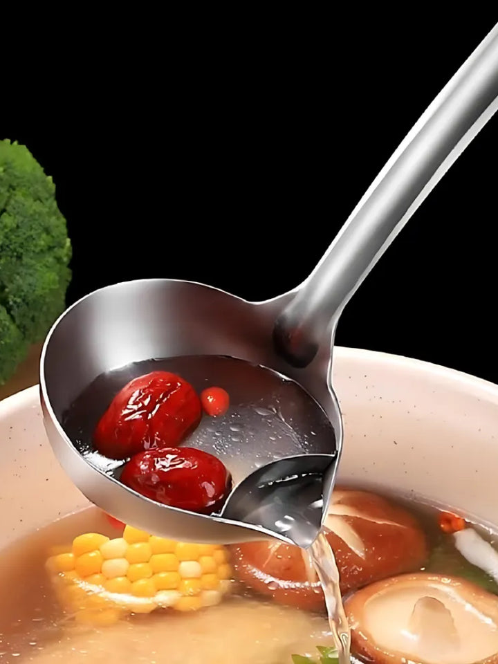 Stainless Steel Oil Soup Separator Spoon (Pack of 1 / 2)