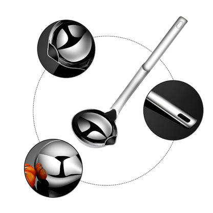 Stainless steel oil soup separator spoon (pack of 1 / 2)