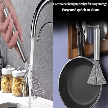 Stainless steel pan brush (2-pack)