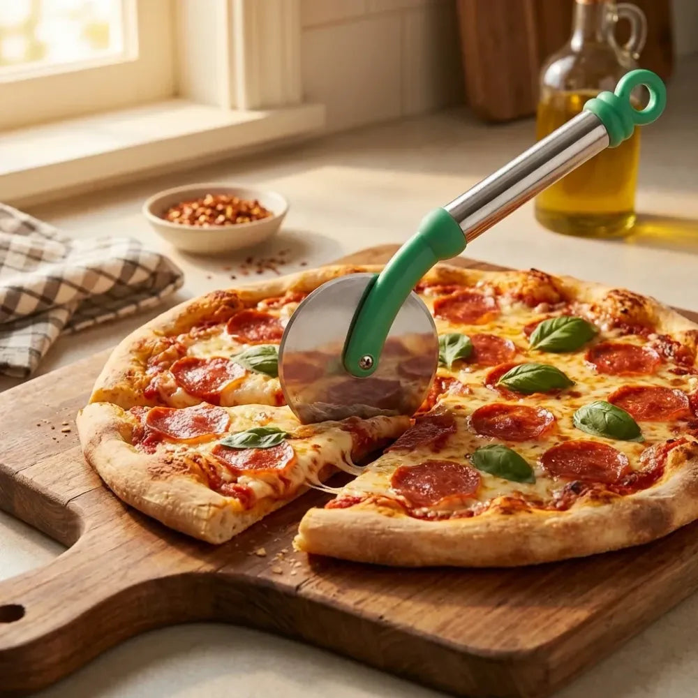 Stainless steel pizza cutter - home & kitchen
