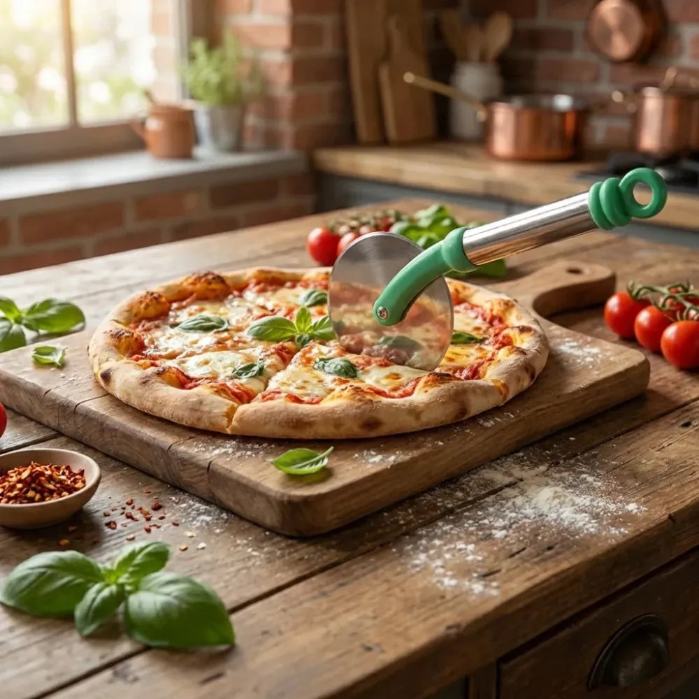 Stainless steel pizza cutter - home & kitchen