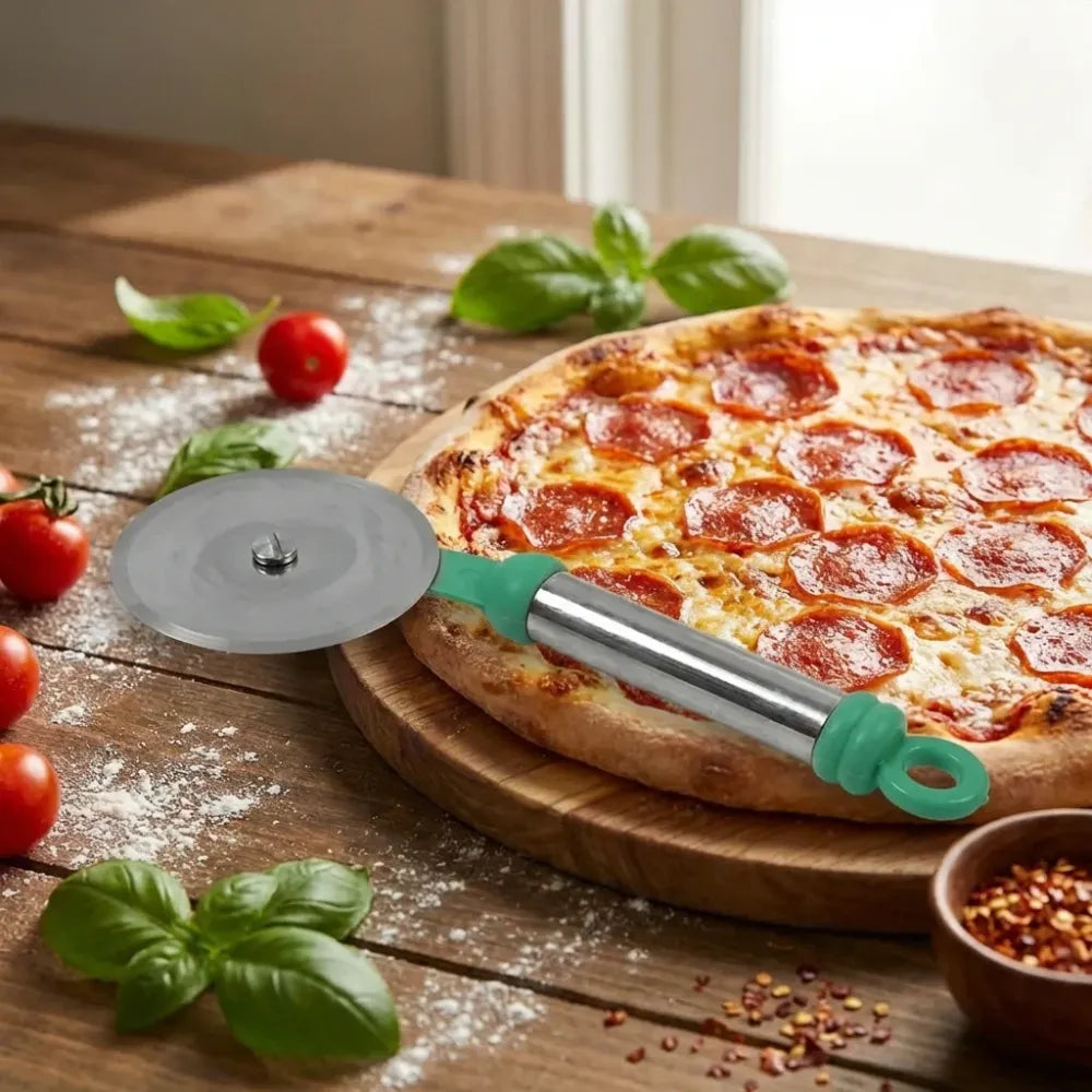 Stainless steel pizza cutter - home & kitchen
