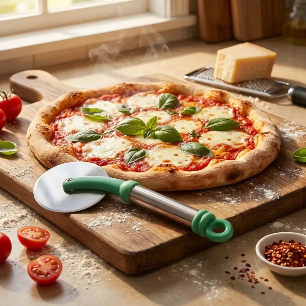 Stainless steel pizza cutter - home & kitchen