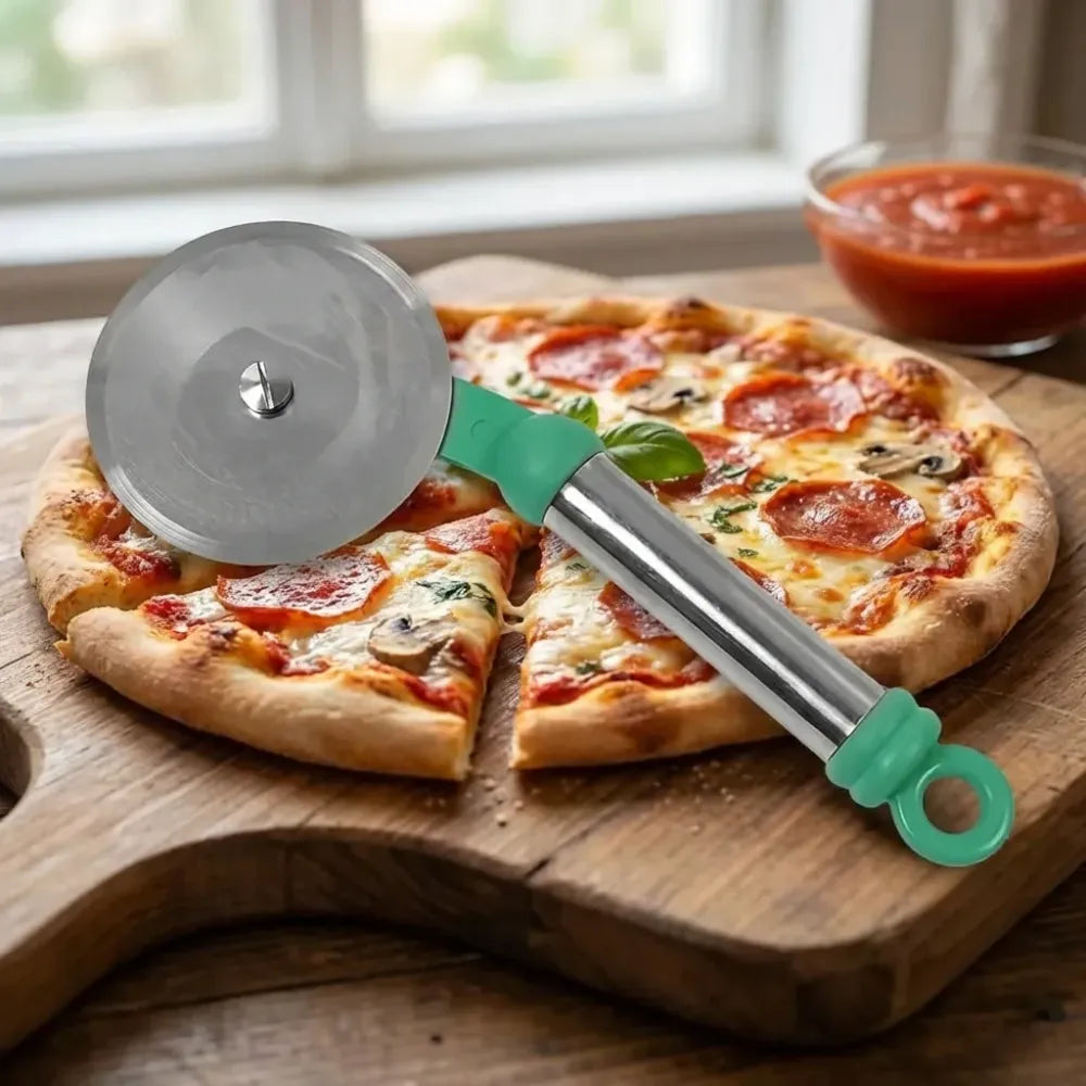 Stainless steel pizza cutter - home & kitchen