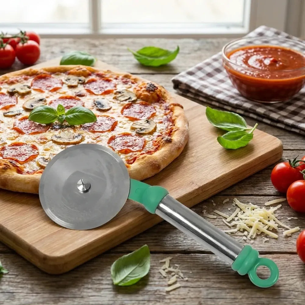 Stainless steel pizza cutter - home & kitchen