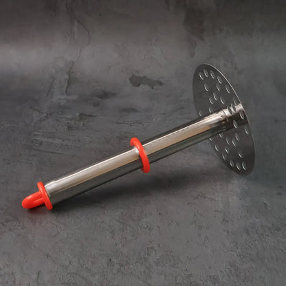 Stainless steel potato masher with ergonomic handle (17cm 1 pc) - home & kitchen