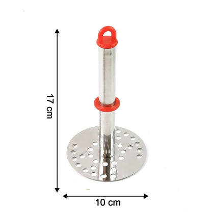 Stainless steel potato masher with ergonomic handle (17cm 1 pc) - home & kitchen