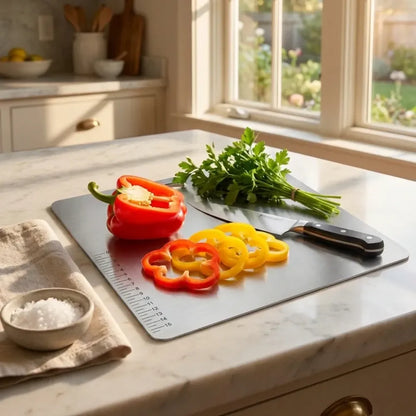 Stainless steel precision cutting board - home & kitchen