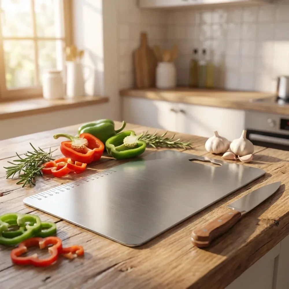 Stainless steel precision cutting board - home & kitchen
