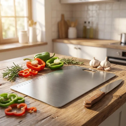 Stainless steel precision cutting board - home & kitchen