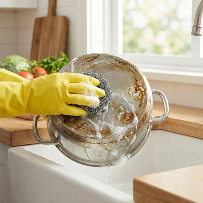 Stainless steel scrubber ball - home & kitchen