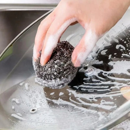 Stainless steel scrubber ball - home & kitchen