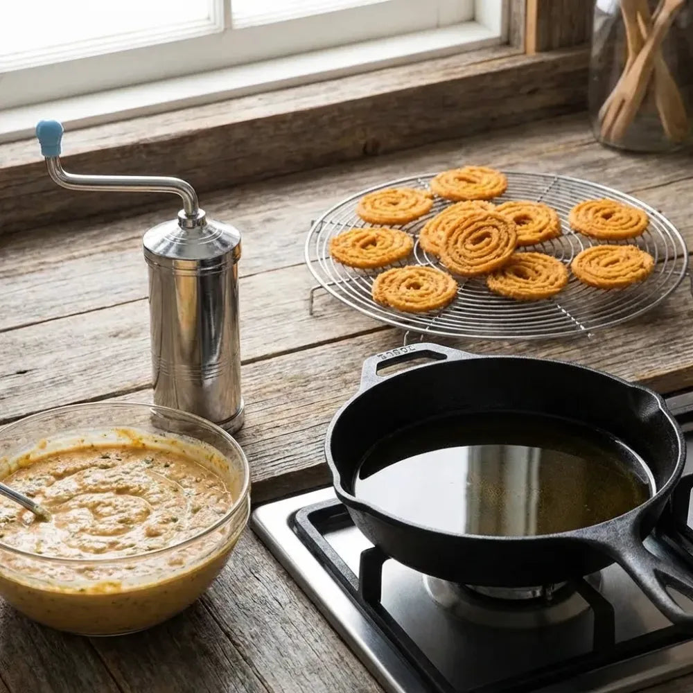 Stainless steel sev sancha machine - kitchen tool