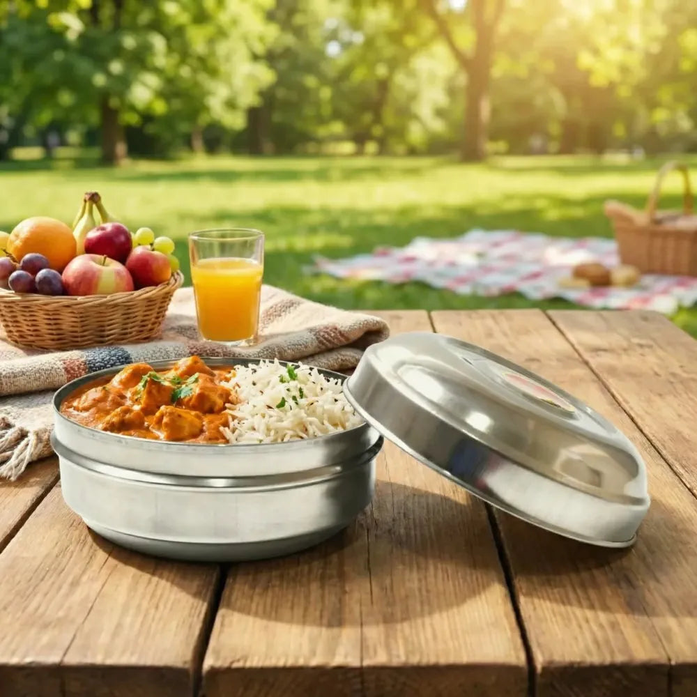 Stainless steel tiffin box - home & kitchen