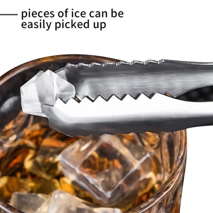 Stainless steel tong for lifting ice cubes sugar serving tongs (13 cm 1 pc) - home & kitchen