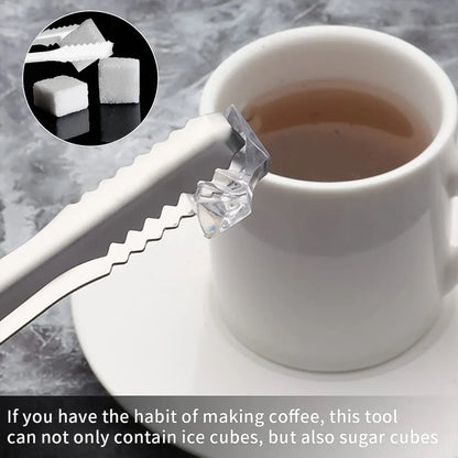 Stainless steel tong for lifting ice cubes sugar serving tongs (13 cm 1 pc) - home & kitchen