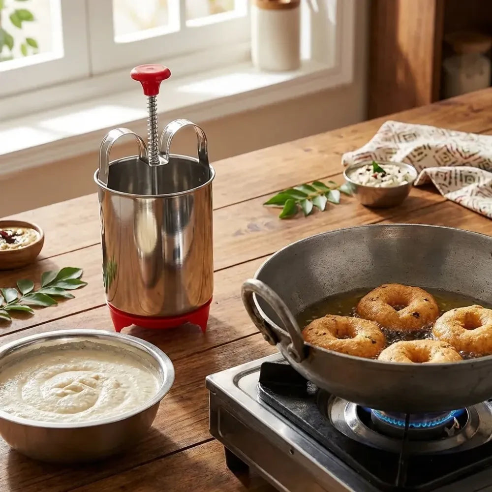 Stainless steel vada maker - kitchen tool