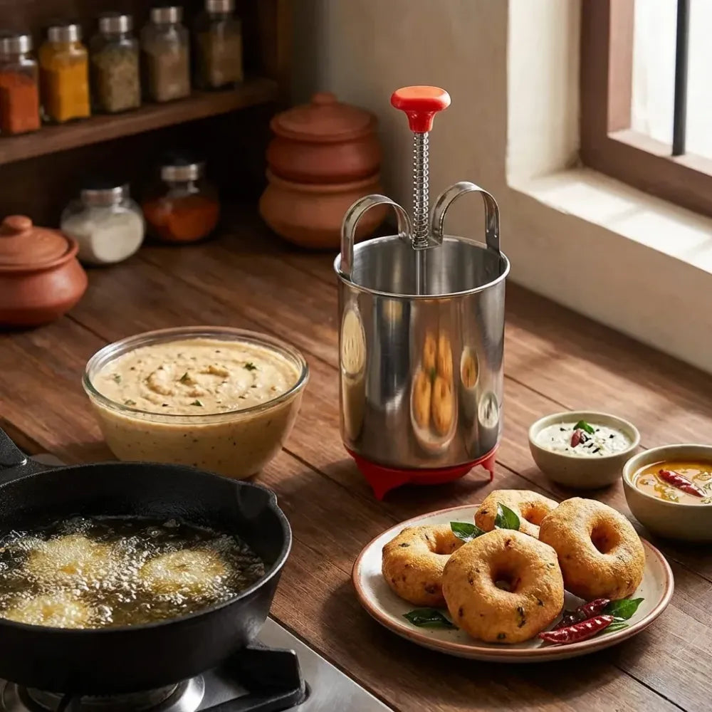 Stainless steel vada maker - kitchen tool