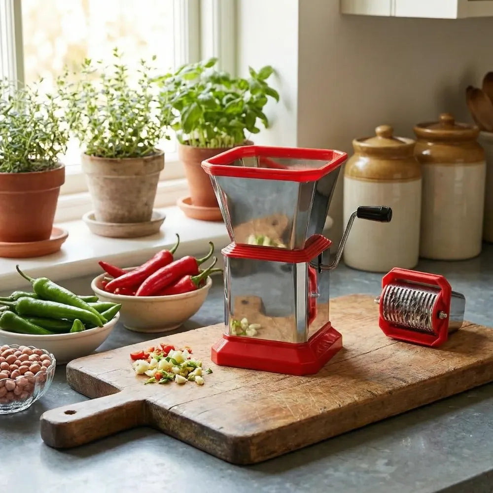 Stainless steel vegetable chopper - home & kitchen