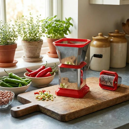Stainless steel vegetable chopper - home & kitchen