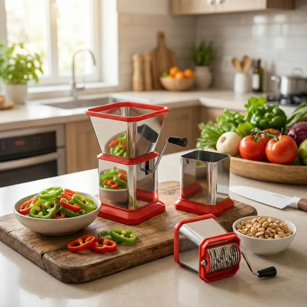 Stainless steel vegetable chopper - home & kitchen