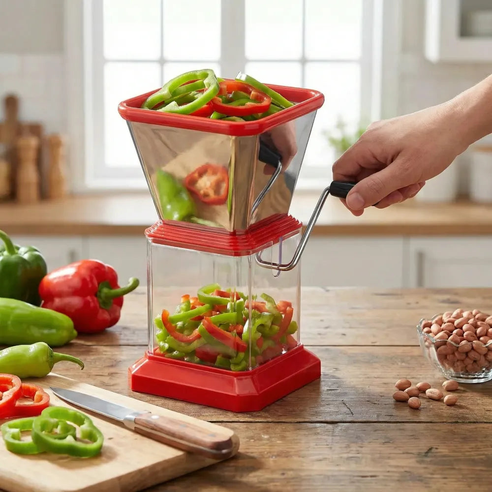 Stainless steel vegetable chopper - home & kitchen