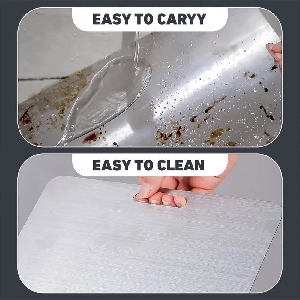 Stainless steel vegetable fruit cutting chopping board (3120 cm 1 pc) - home & kitchen