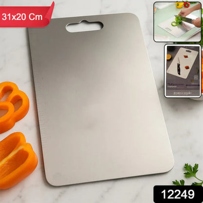 Stainless steel vegetable fruit cutting chopping board (3120 cm 1 pc) - home & kitchen