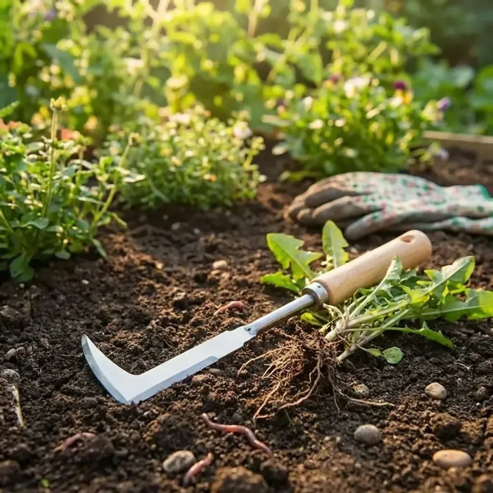 Stainless steel weed puller - gardening