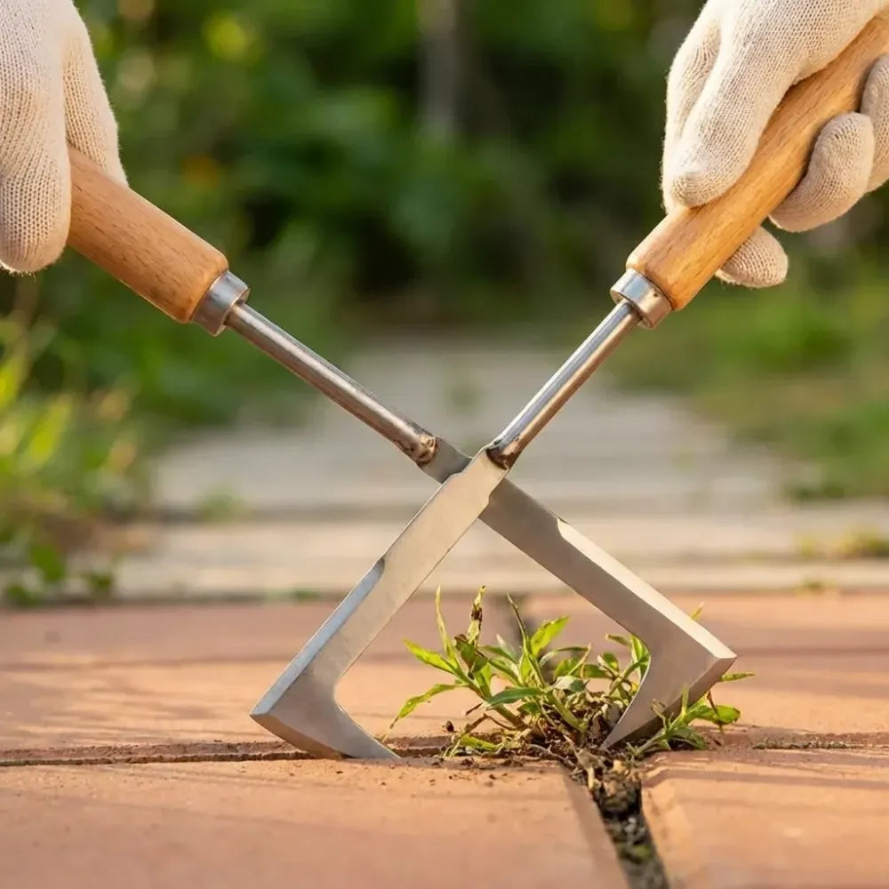 Stainless steel weed puller - gardening