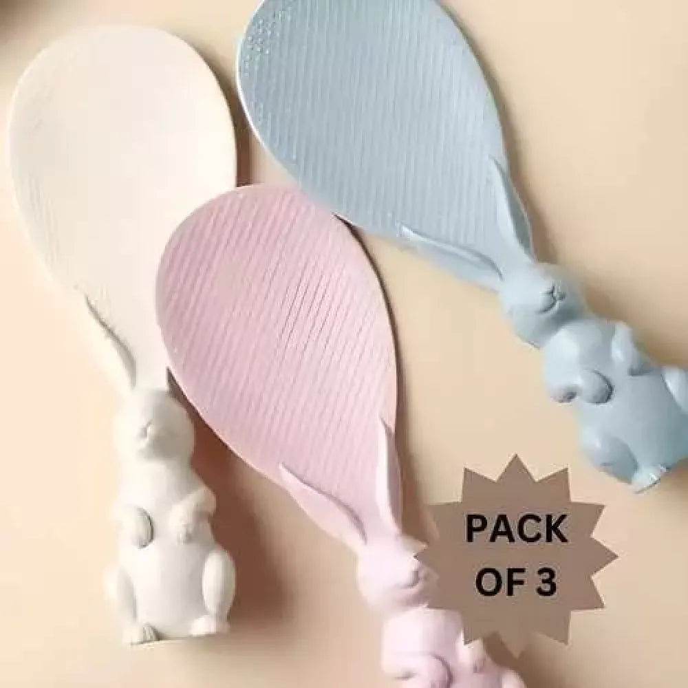 Standing rabbit rice spoons