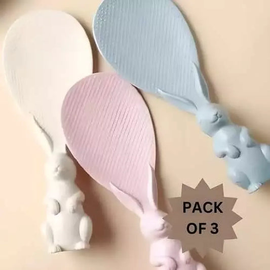 Standing rabbit rice spoons - home essentials