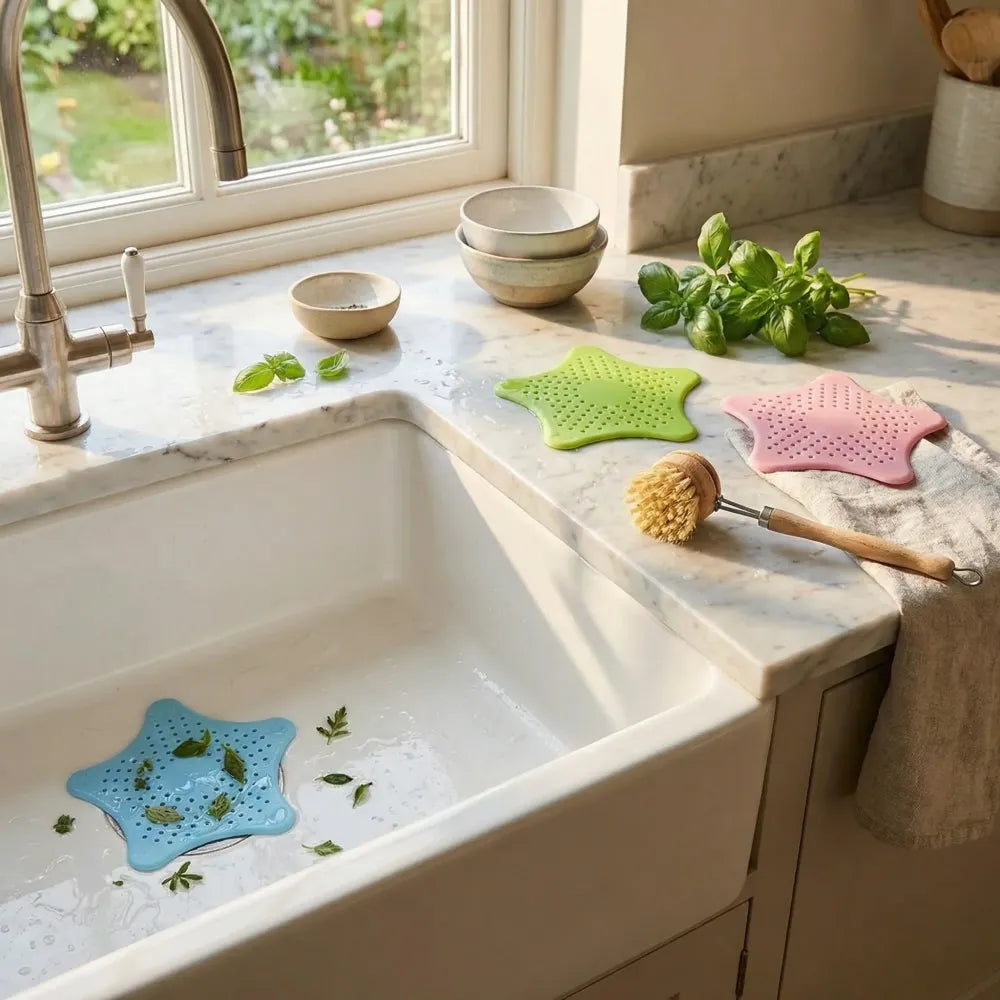Star-shaped sink hair catcher - home & kitchen