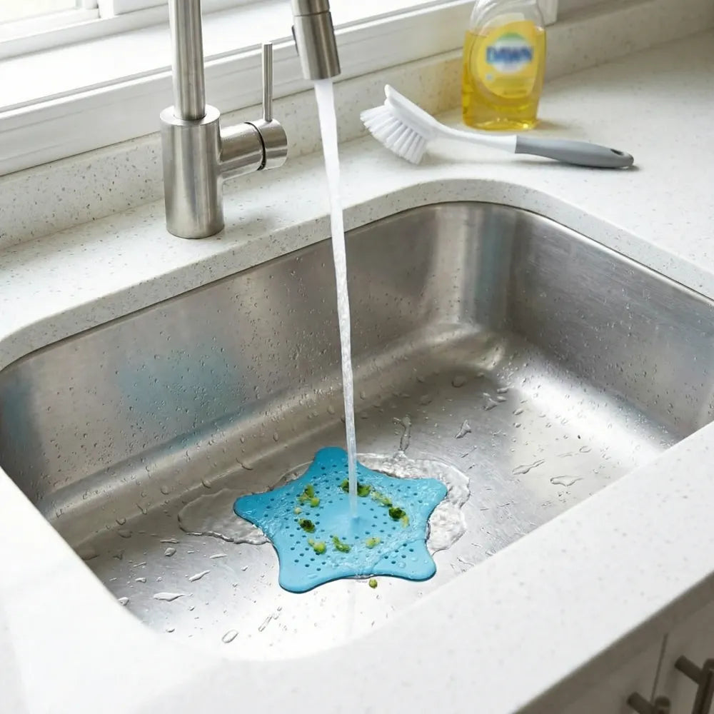 Star-shaped sink hair catcher - home & kitchen