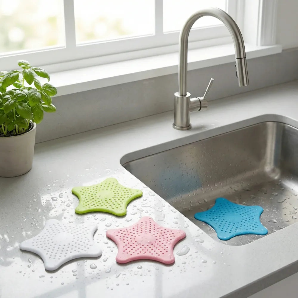 Star-shaped sink hair catcher - home & kitchen