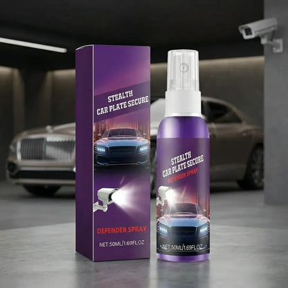 Stealth license plate spray