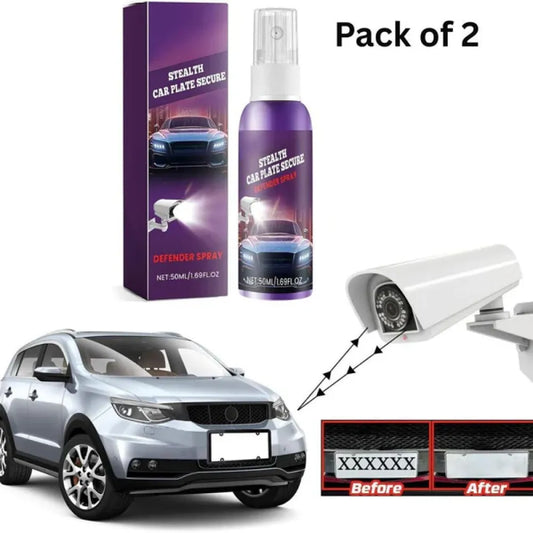 Stealth license plate spray