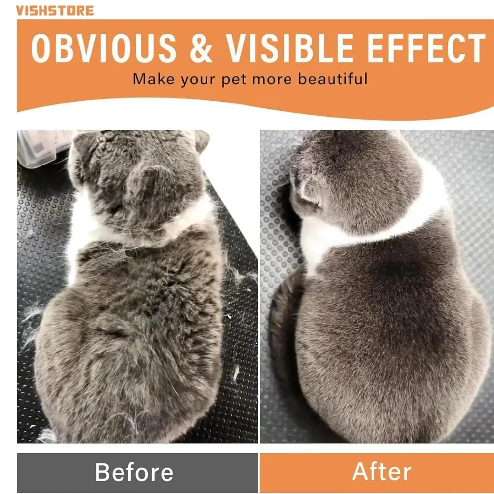 Steam brush for pets