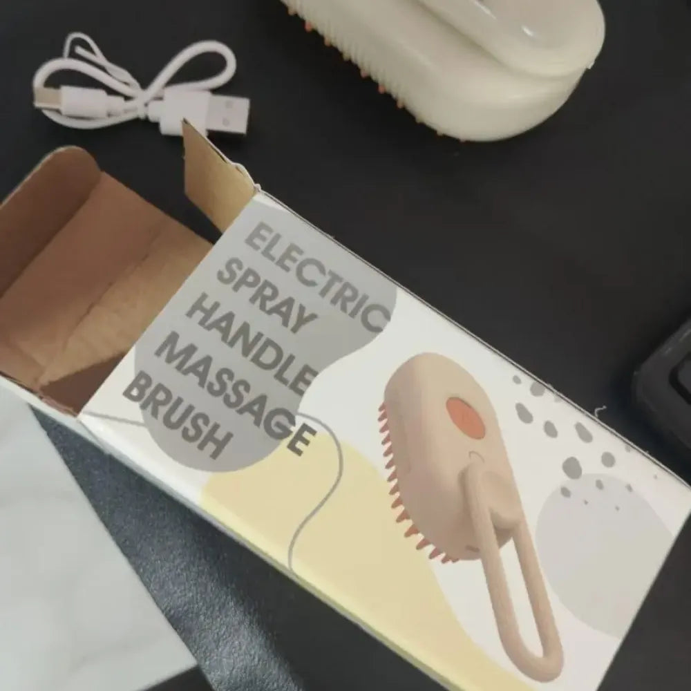 Steam brush for pets